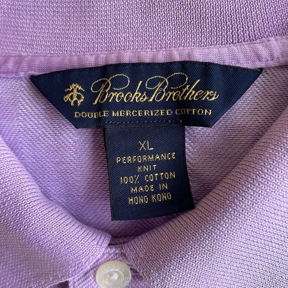 Men’s Brooks Brothers Authentic Lilac Polo-Shirt, XL, 100% Cotton, Super Soft - Picture 10 of 17